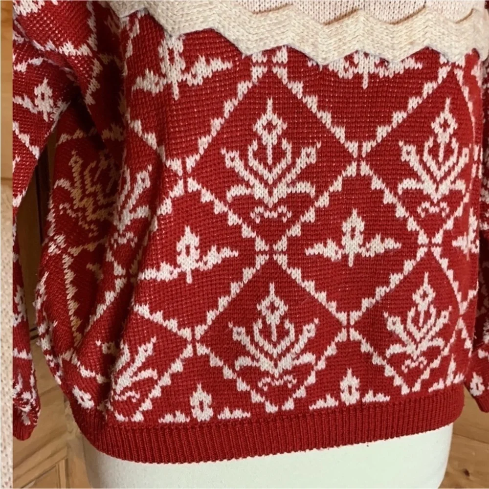 Vintage Esprit Sport Nordic wool blend sweater Size Medium